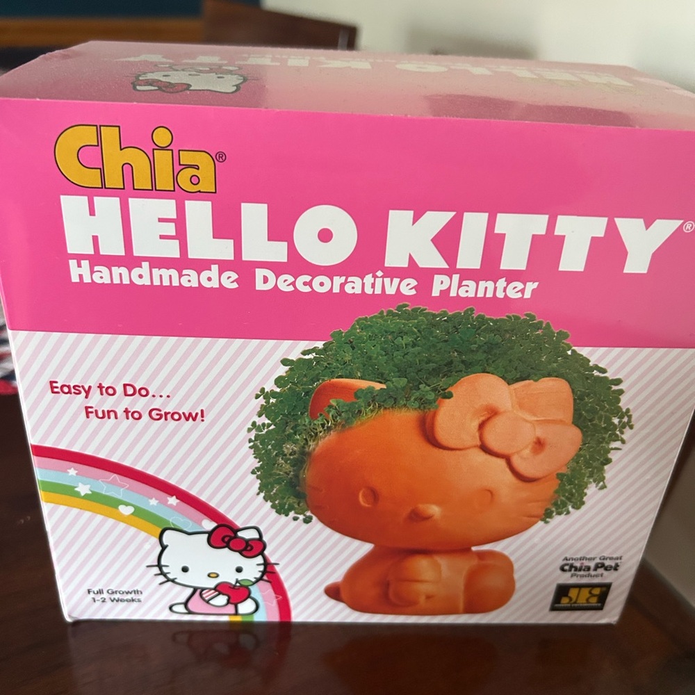 Vintage Chia Hello Kitty Handmade Decorative Planter